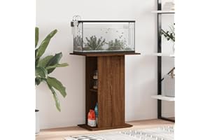 Rantry Supporto per Acquario 60,5x36x72,5cm Multistrato Rovere Marrone, Supporto per Acquario,Mobile per Acquario,Mobile Acquariorio, Credenza Armadio da Cucina Mobiletto Salvaspazio Mobiletto