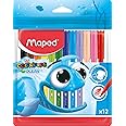 Maped Color'Peps Ocean Pens With Plastic Pouch Assorted Colours 12Pack