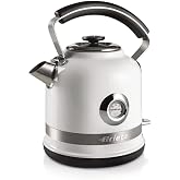 Ariete Moderna Su Isıtıcı Beyaz 2854/01 - Modern Kettle 1,7 Litre, 2000 Watt, Paslanmaz &Ccedil;elik G&ouml;vde, Su Sıcaklığını G&ouml;steren 