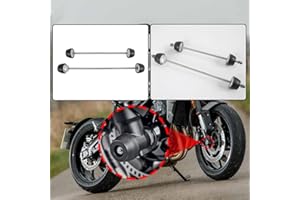 Lorababer Protezione per ruota moto Protezione per ruota anteriore posteriore Forcella Crash Slider compatibile con T-riumph Trident 660 2021 2022 2023
