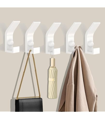 Ganci Da Parete 10 Pezzi - Lega Di Zinco, Con Viti, Per Appendere Abiti E Accessori - Foto 13