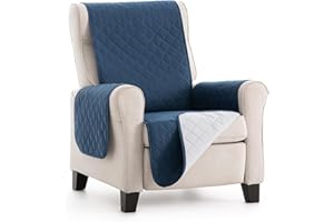 Lanovenanube - Funda sillón Acolchado Mallorca - Práctica - 1 Plaza - Color Azul C04