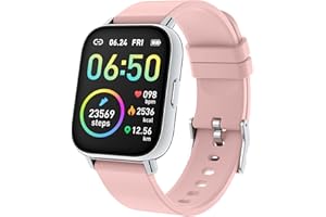 MOTAST Smart Watch, Fitness Tracker 1.69" Touch Screen Fitness Watch with Heart Rate Sleep Monitor, Step Counter Smart Watch for Women Men Activity Trackers IP68 Waterproof Smartwatch for iOS Android