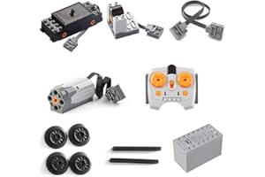 ZCXX 12-Piece Technic Power Function Set Remote Control Battery Box Train Engines for Technology Train Compatible with Lego Technic