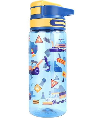 Gourde Enfant 480ml Avec Paille - Anti-fuite, Sans BPA - Motifs Dinosaure Et Licorne - Pour école Et Sport