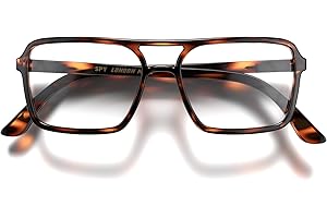 LONDON MOLE® Spy reading glasses | Cool square shaped aviator readers | Men’s Women’s Unisex | Spring hinges
