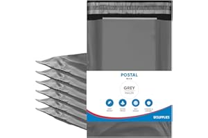 UK SUPPLIES LIMITED S M L XL (Pack of 25 50 100) Grey Mailing Bags Waterproof Peel & Seal Envelopes Parcel Mailing Bags for Posting Clothes Parcel Mailers Large (12 x 16 / 305mm x 405mm) Pack of 25