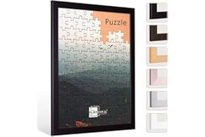Bildershop-24 Puzzlerahmen London für Puzzle ca. 500-1000 Teile 50x70cm 70x50cm Schwarz mit Acrylglas
