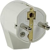 as - Schwabe 45041 - Right Angle Ground Plug, White, 230V