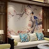  Vogel chinesische Tapete 3D-Fernseher im Wohnzimmer Wandhalterung eine klassische 9.