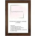 Modern Picture Frames - Multiple Colours & Sizes - Perspex Front & Wall Hanging Hooks - Poster/Photo/Wooden Frames (100 x 50 CM, Walnut)
