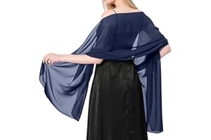 Lamca Pashmina Shawls and Wraps - Chiffon Shawl Wedding Evening Scarf for Women UK