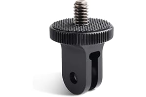 HSU Uchwyt ze stopu aluminium 1/4 cala adapter statywu do Insta360 one X2 X3 X4, Sony, SJCAM, Xiaomi, Xiaoyi i innych kamer sportowych (1 szt.)