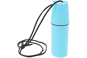 Toddmomy 2 Pcs Box Beach Jar Seashells Waterproof Money Holder Waterproof Dry Canister Dry Storage Bottle Waterproof Sports Case Sand Collection Bottles Capsules Container Plastic Blue