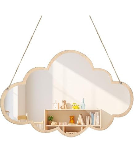 Arredamento Moderno Bambino Specchio Orso Acrilico 3D - Decorazione Camera Bambini Con Adesivo Parete Specchio Parete Cameretta