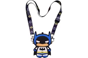 wopin Marvel Batman Cartoon-Rucksack für Kinder, Umhängetasche, neue niedliche Cartoon-Geldbörse, Batman-Umhängetasche. Geeignet für Kindergeschenke