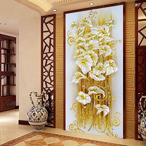 Moresave 50x90cm 5D Diamant Stickerei Lilie Bild Malerei