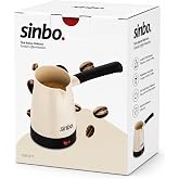 Sinbo SCM-2975 T&uuml;rk Kahve Makinesi, 320 ml | 4 Fincan Kapasitesi, Tek Tuş Kullanım, Emniyet Sistemi, G&ouml;stergeli A&ccedil;ma/Kapama, 