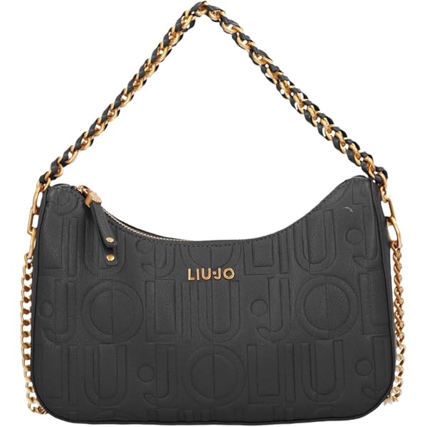 Sac Bandoulière LIU JO East/West Noir - Taille M, Neuf Avec étiquettes, Polyuréthane