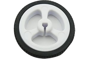 Aihasd D-trou Roue en Caoutchouc Convient pour N20 Moteur D axe Jouets de bricolage Pneu de voiture de robot