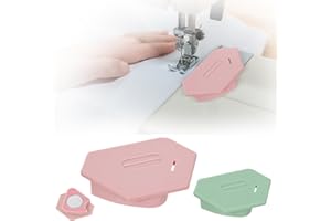 EILYGK 2Pcs Upgraded Magnetic Seam Guide for Sewing Machine with Scale, Suitable for Sewing Straight and Curves, Quilting Accessories Sewing Accessories for Most Magnet Sewing Machines- 2 Colors
