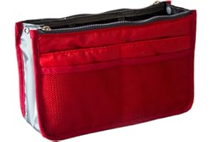 BRILLIANCE CO ORGANIZER Organizzatore Per Borsa trucco stile di modo ORGANIZZATORE PORTAFOLGIO PORTADOCUMENTI (Rosso)