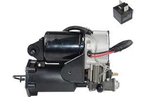TGKUKNOB Air Suspension Compressor Pump + Relay Replacement for Ran-ge Ro-ver L322 2006-2012# LR015303 LR037065 LR023964 LR025111 LR010375 LR015089