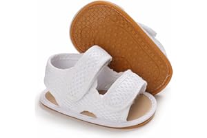 RVROVIC Baby Boys Girls Sandals Premium Soft Anti-Slip Rubber Sole Infant Summer Outdoor Shoes Toddler First Walkers
