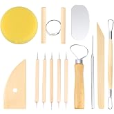 Modeling Tool Set, Sculpting Set, Polymer Clay Tools, Pottery and Pottery Tools, Ideal for Crafts, Sculpture, Beginners (Wood