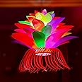 ALILA Multicolour Lotus Hanging Lantern Kandil for Balcony Lamp Shade Jhumar Home Living Room Diwali Xmas Christmas Decor Decoration, (Self Assembly - DIY: DO IT Yourself)