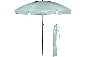Isotoner Parasol de plage ultra résistant, structure anti vent, léger et anti uv upf50+