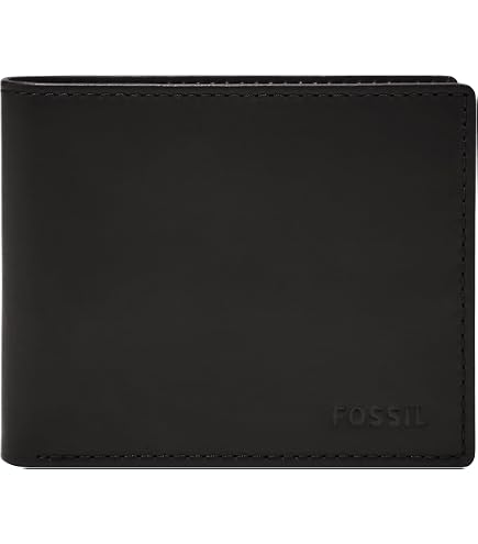 Fossil Herren-Geldbörse Aus Echtem Leder – Mit Ausweisfenster, RFID-Schutz, Braun