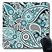 Produktbild Mousepads Weinlese-blaues Paisley basiert auf asiatischer ursprünglicher Teardrop verbundener schwarzer Kontrast-Kultur-Entwurfs-rutschfesten Spiel-Mausunterlage Gummi-länglicher Matte