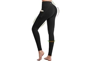 CAMBIVO Legging de Sport Femme Taille Haute, Leggings Pantalon Yoga Pants Fuseau Push up, Legging Running Elastique Opaque avec Poches pour Pilates, Running, Fitness, Gym
