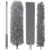 Krafz&reg; Home Teleskopik 3'l&uuml; Mop Toz Alma P&uuml;sk&uuml;l&uuml; &Ccedil;ok Fonksiyonlu Temizlik Seti,Boşluk Ve Tavan Temizliği İ&ccedil;in Uzayabilir Toz 
