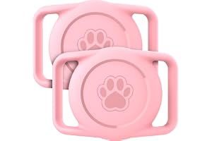 för Apple Airtag Hundhalsbandsfodral, 2-pack Vattentätt Air Tag Katthalsband, Mjukt silikonfodral för Airtag för Hundar & Katter, Apple Air Tag-fodral för Husdjurshalsband - Passar Alla