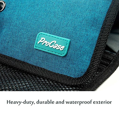 ProCase Tragbare Reisetasche Universaltasche Elektronik-Zubehör Tasche, Reiseorganisator, Kabel,Reisekoffer, Kosmetiktasche (Türkis) - 6