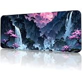 8 Farklı Desenli Baskılı Model Black Deer XXL Gaming Mouse Pad 90x40 cm &ndash; Dikişli Kenar, Kaymaz Taban, Dijital Tasarım, Hassa