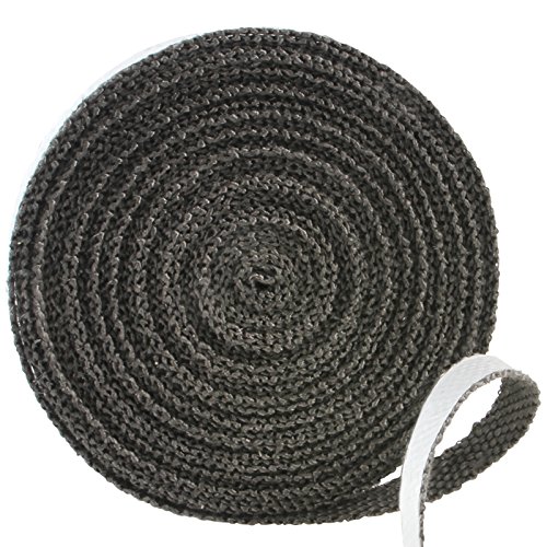 Jago Ofendichtband in verschiedenen Längen, Breiten und Stärken selbstklebend, Abdichtung für Ofenfenster und Ofenrohr bis ca. 550 °C beständig