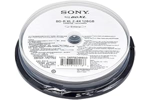 VINPOWER DIGITAL Digital 4X 128GB BDXL Quad Layer BD-R XL White Inkjet Printable Blu-ray Recordable 50 Year archival Discs - 10 Discs