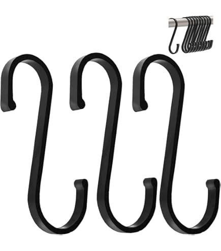 LISOPO 12 Stück S-Haken Fleischerhaken, Fleischerhaken 304 edelstahl