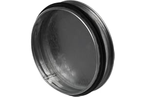 LIRAST Couvercle d'extrémité en métal avec joint d'étanchéité Ø 125 mm