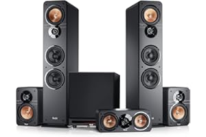 Teufel Ultima 40 Surround Power Edition 5.1-Set - Heimkino Lautsprecher 5.1 Soundanlage Kino Raumklang Surround Subwoofer Movie High-End HiFi - schwarz