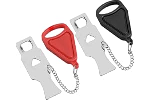 DQZSY 2 Pcs Portable Door Lock for Travel - Pocket Travel Door Lock, Solid Heavy Duty Lock Prevent Unauthorized Entry, Perfect for Traveling, Hotel, Home,Apartment