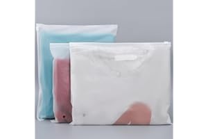 Svaldo Pochette Vetement Voyage, 100 Pièces 30 * 25cm Sac Zipper Voyage, Sac Plastique pour Vêtements, Pochette Zip pour les Documents, les Bijoux, les Jouets (avec Trous de Ventilation)