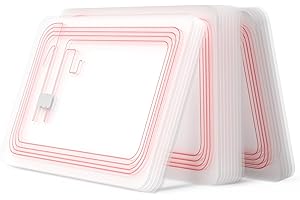 30pcs NFC Cards,NFC Tags,NTAG215 NFC Cards,Transparent NFC Card, Programmable Tags Blank 215 PVC Cards Compatible with TagMo for NFC Enabled Phones（SANPOPO）