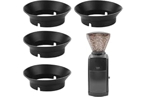 PEUTIER 4st Dichtungsersatz für Baratza Encore Mühle, Silikon Dichtung für Kaffeemühle Kaffeemühlendichtung für Baratza Virtuoso Kaffeemühle und Elektrische Kaffeemühle mit Konischem Grat (Schwarz)