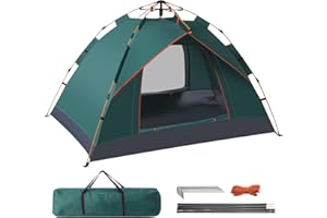 Lifemaison Camping Tent Automatic 3-4 Man Person Instant Tent Pop Up Dome Tent,4 Seasons Waterproof & Windproof Camping Tent,Double Layers,Easy Setup Lightweight Backpacking Tents for Hiking Fishing
