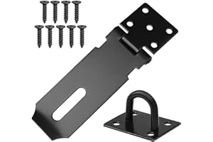 ERUINFANG Vorhängeschloss Hasp,Sicherheitsüberfalle,Edelstahl Türschloss Hasp,4 Zoll Torschloss Haspe mit Schrauben sehr gut geeignet für Schließfach