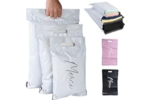 EMBALLAX 60 sobres para envíos de ropa - 3 Tamaños S/M/L - 100% OPACO/ULTRA-RESISTENTE/IMPERMEABLE - Sobres Plastico - Bolsas de Envio Paquetes - Cajas Envios Paquetes - Gracias